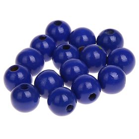 Wooden beads 10mm - 50 pieces 'dark blue' 153 in stock 