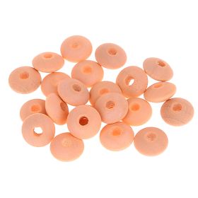 Watercolors wooden lenses 10mm - 50 pieces 'apricot' 72 in stock 
