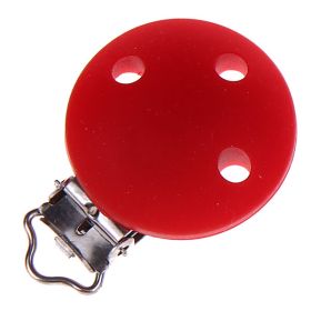 Silicone clip pacifier clip 35mm 'red' 360 in stock 