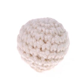 Crochet bead 25 mm 'beige' 199 in stock 