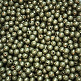 Holzperlen 10mm • 50 Stück 'tannengrün' 68 auf Lager