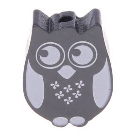 Motif bead owl 'gray' 180 in stock 