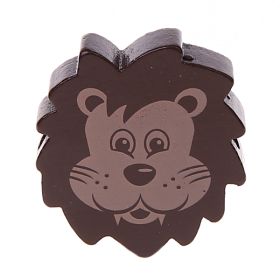 Lion motif bead 'brown' 1003 in stock 