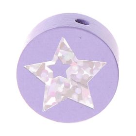 Motif bead disk glitter star 'lilac' 500 in stock 