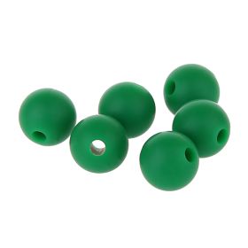 Silicone bead 9mm 'dark green' 154 in stock 