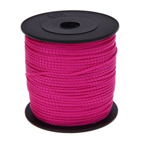 PP polyester cord Ø 1.5 mm - 100 meter roll 'dark pink' 3 in stock 