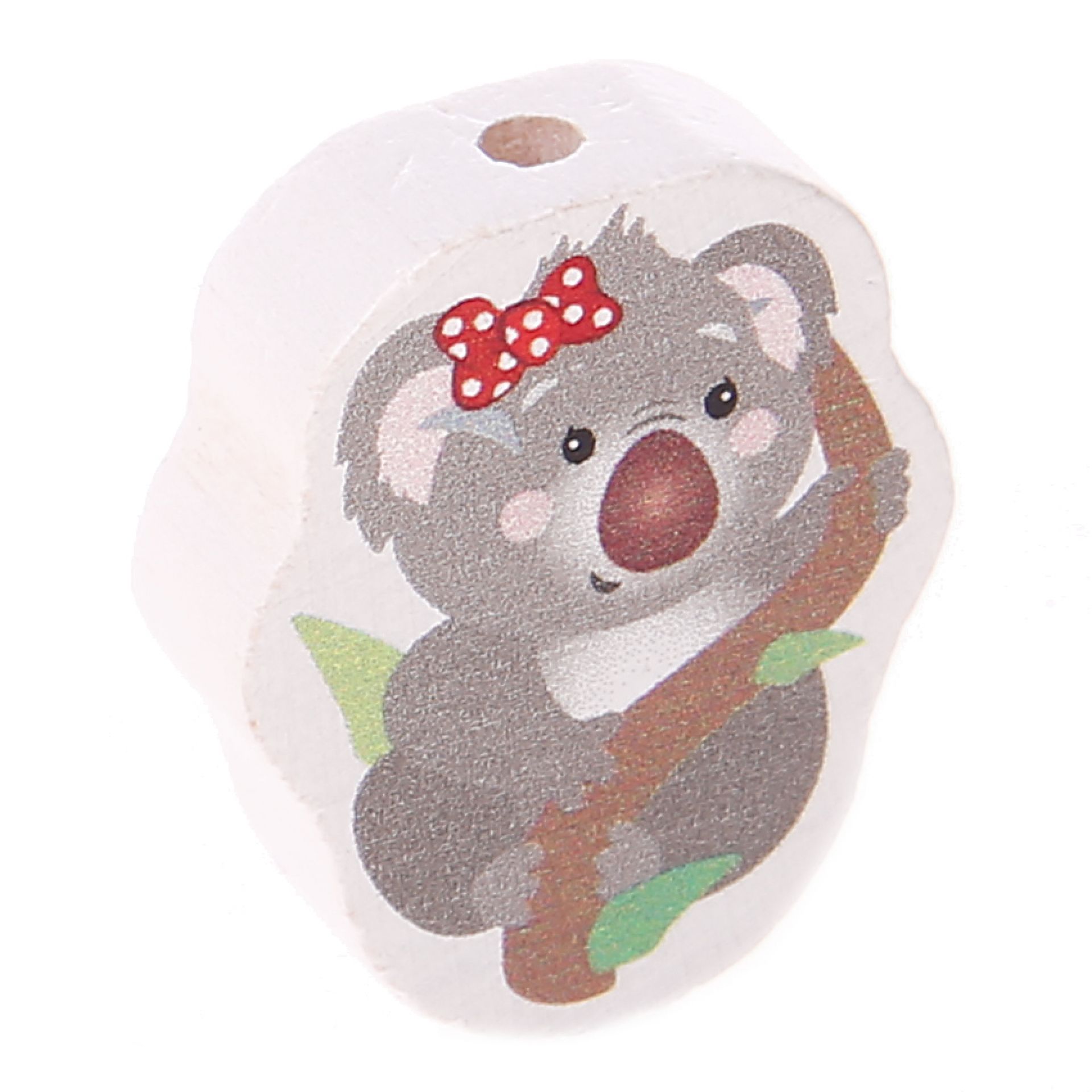 Motivperle Koala 'Schleife rot' 3 auf Lager