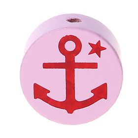 Motif bead Disc glitter anchor 'pink' 514 in stock 