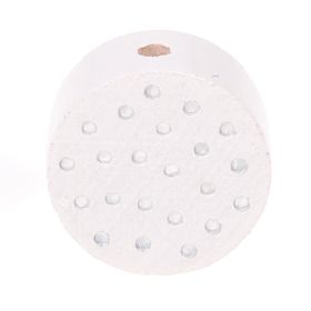 Motif bead Disc glitter dots 'white' 238 in stock 