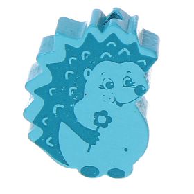 Hedgehog motif bead 'light turquoise' 2146 in stock 