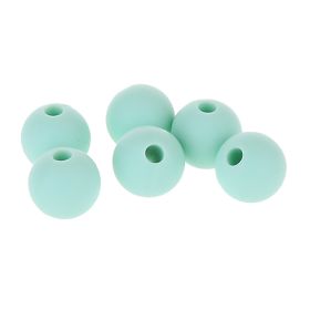 Silicone bead 9mm 'mint' 41 in stock 