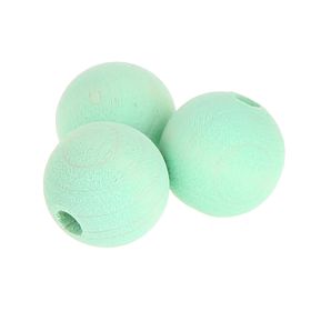 Watercolors Holzperlen 12mm • 25 Stück 'mint' 238 auf Lager