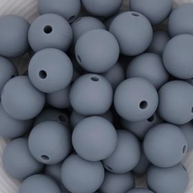 Silikonperle 12mm 'grau' 0 auf Lager