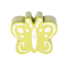 Motif bead butterfly glitter 'lemon' 1217 in stock 