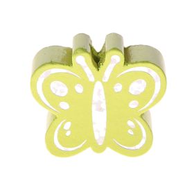 Motivperle Schmetterling Glitzer 'lemon' 1197 auf Lager