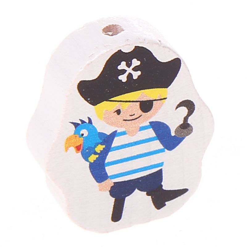 Motivperle Pirat • Piratin 'Pirat blau-weiß' 0 auf Lager