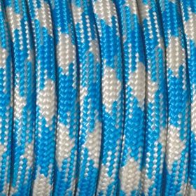 Paracord Kordel Ø 4 mm • 1 Meter 'mittelblau-hellgrau' 93 auf Lager