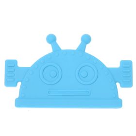 Robot teether for triangular scarf 'sky blue' 3 in stock 