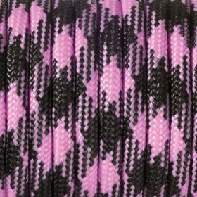 Paracord cord 4 mm 'rosa-schwarz' 96 in stock 
