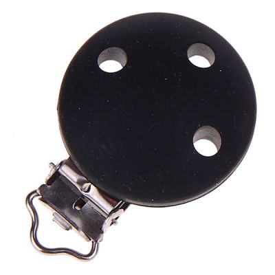 Silikonclip Schnullerclip 35mm 'schwarz' 335 auf Lager