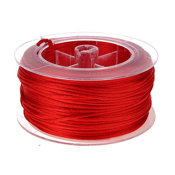 Satinband Ø 1,5 mm • 1 Meter 'rot' 10 auf Lager