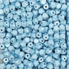 Hexagon beads 12 mm 'baby blue' 2856 in stock 