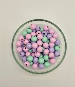 Wooden bead mix 10mm - 50 pieces 'Meerjungfrauen-Mix' 4 in stock 