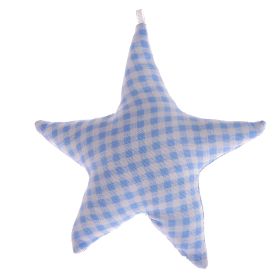 Stoffstern Karo 'babyblau' 15 auf Lager