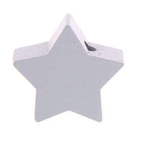 Star motif bead 'light gray' 1094 in stock 