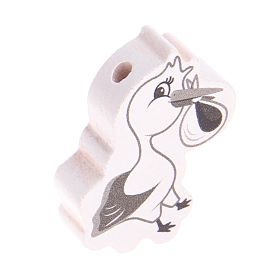 Motivperle Storch 'grau' 46 auf Lager