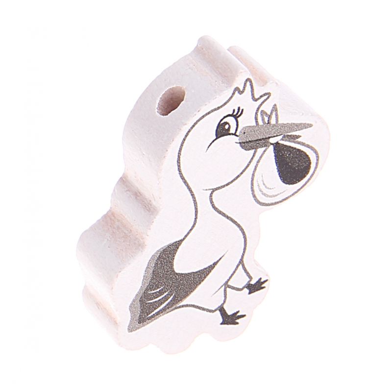 Motivperle Storch 'grau' 35 auf Lager