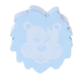 Lion motif bead 'baby blue' 150 in stock 