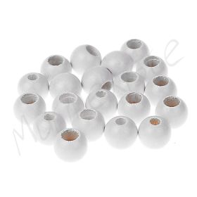 Safety beads 10mm - 25 pieces 'white' 232 in stock 