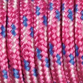 Paracord Kordel Ø 2mm • 1 Meter 'pink-weiß-blau' 22 auf Lager
