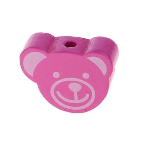 Mini bear motif bead 'pink' 516 in stock 
