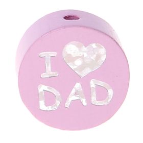 Reversible motif bead I Love MOM / DAD 'pink' 872 in stock 