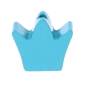 Milled crown motif bead 'light turquoise' 702 in stock 