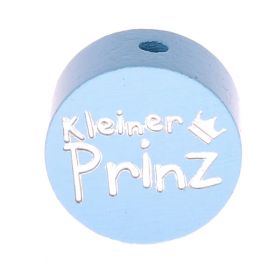 Motivperle Scheibe kleiner Prinz Glitzer 'babyblau' 815 auf Lager