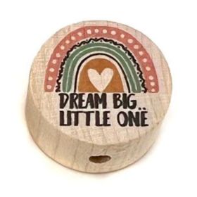 Motivperle "dream big little one" 'roh' 28 auf Lager