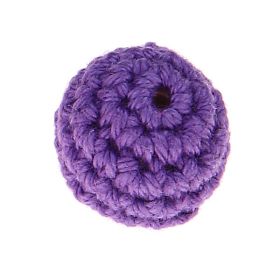 Crochet bead 20 mm 'purple' 300 in stock 