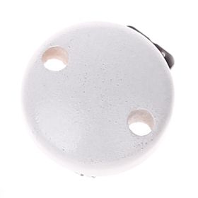 Schnullerclip mini / Holzclip Ø30mm 'weiß' 5428 auf Lager
