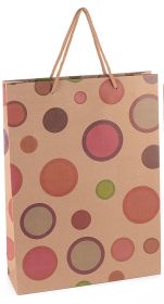 Mittlere bunte Geschenktüte 'Punkte' 5 auf Lager