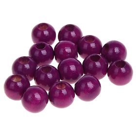 Wooden beads 8mm - 50 pieces 'purple' 53 in stock 