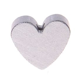 Heart motif bead (mini) 'silver' 615 in stock 