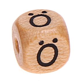 Letter cube wood embossed 10 mm 'Ö' 471 in stock 