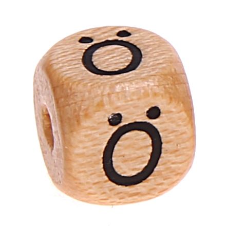 Buchstabenwürfel Holz geprägt 10 mm 'Ö' 500 auf Lager