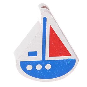 Motif bead boat 'medium blue-red' 781 in stock 