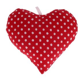 Fabric heart dots 'red' 16 in stock 