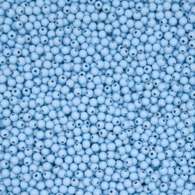 Holzperlen 6mm • 50 Stück 'babyblau' 78 auf Lager