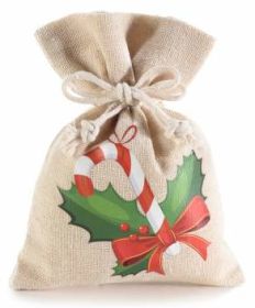Baumwollsäckchen Geschenkbeutel Weihnachten 'Holly' 0 auf Lager